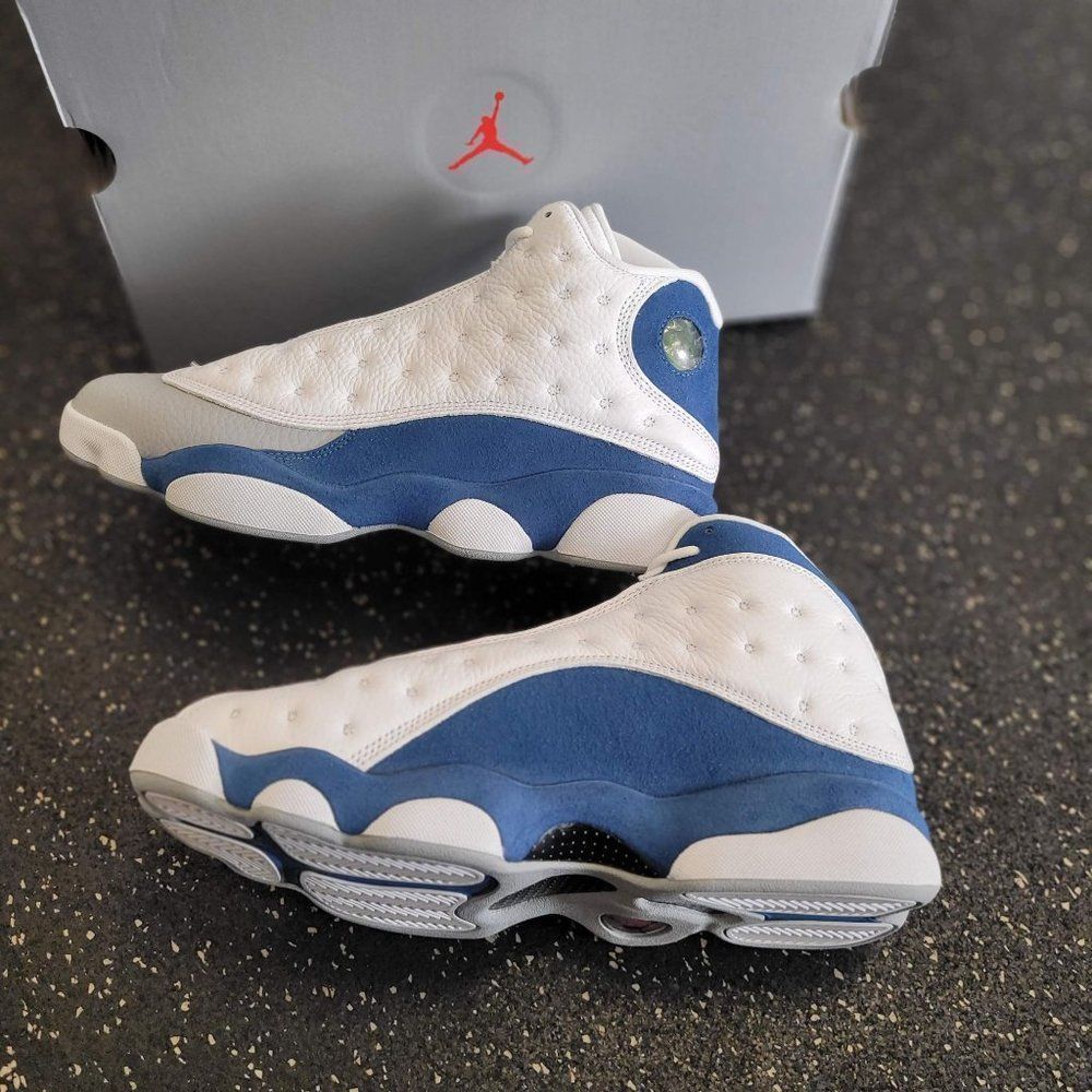 Nike Air Jordan 13 French Blue White GS (DJ3003-164) Youth Size 6.5Y - Picture 6 of 8
